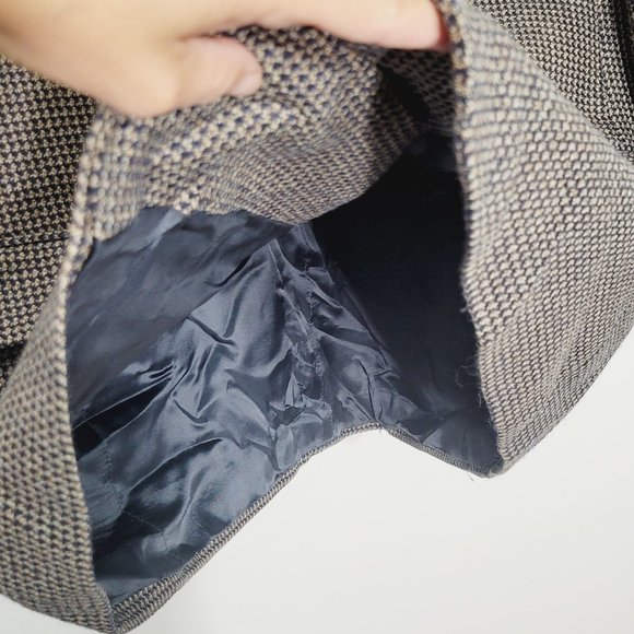 Vintage Academic Professor Sport Coat Tweed Houndstooth Preppy Collegiate Wool - Picture 4 of 13